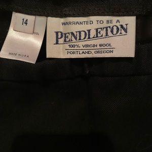 Vintage Pendleton Woolen Mills Black Maxi Skirt